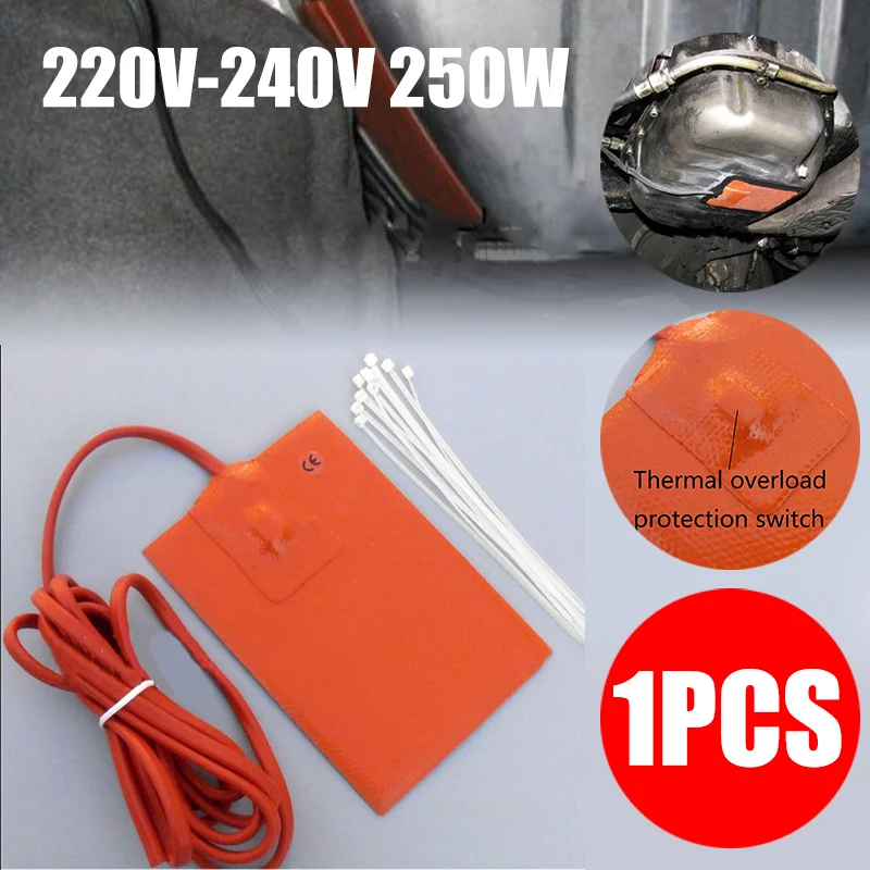 

Mayitr 1set 220V 250W Oil Pan Tank Heater Keeps Engine Oil Warm 9x13cm For Fuel Tank Water Tank