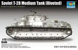 Трубач 07151 1/72 советского T-28 средний танк (прикованы) модель комплект бронированный автомобиля