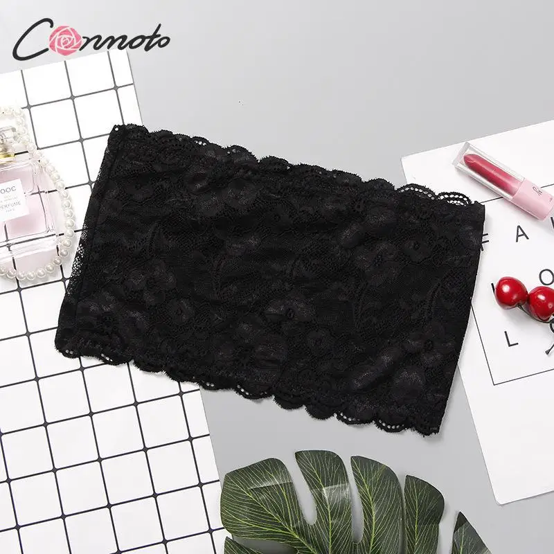 Conmoto Модные кружевные топы сексуальные прямые белые с вышивкой укороченные лето