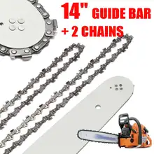 Barre de guidage de scie à chaîne de 14 pouces avec 2 pièces, pour STIHL 017 MS170 MS171 MS170/MS180/MS230/MS250, tous Types d'acier