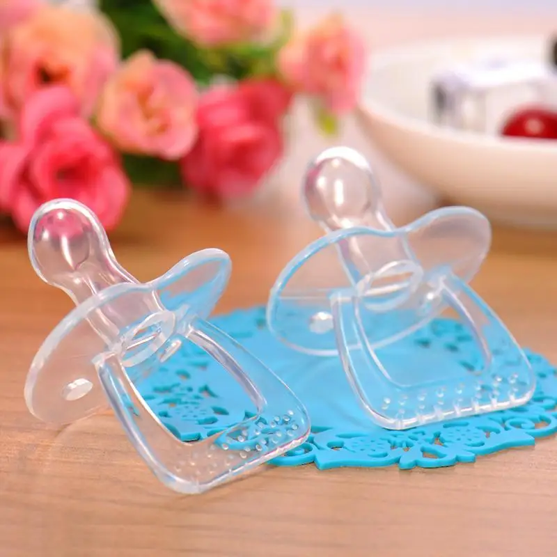 

Set of 5 Trapezoidal Ring Shape Imitation Breast Pacifier Regulate Baby Mood Nipple for Baby