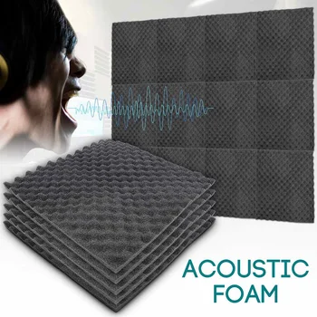 

1PCS 50x50cm Sound Absorbing Soundproofing Foam Home Studio Acoustic Sound Treatment Absorption Wedge Tile Polyurethane Foam