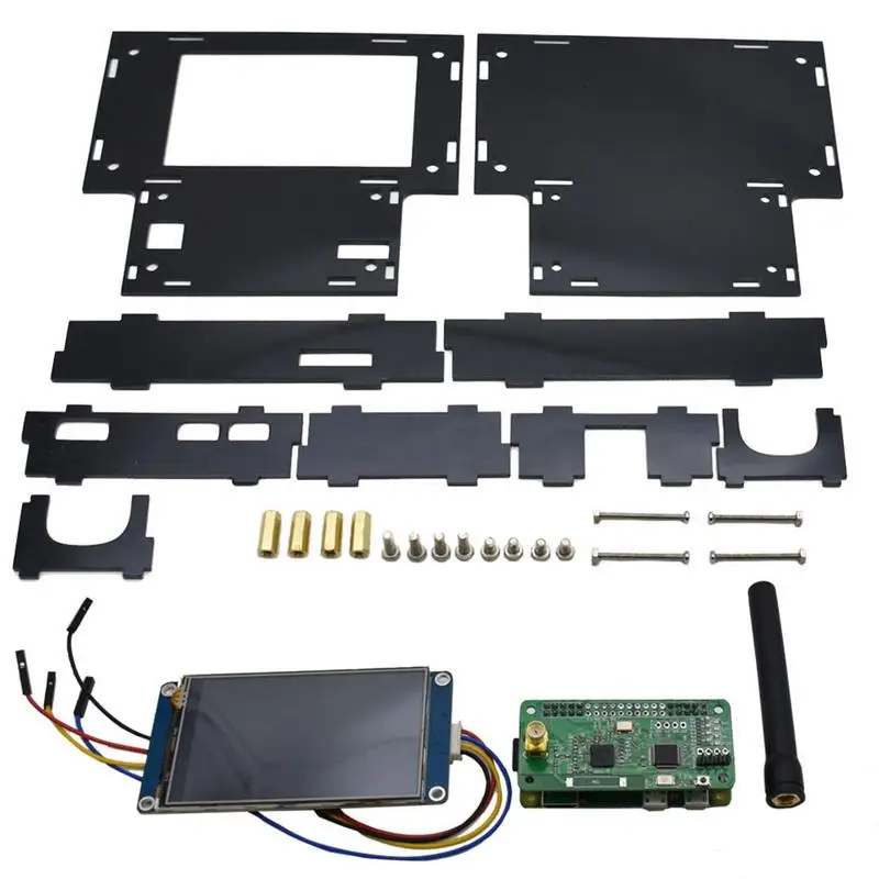 

New DIY MMDVM HS Hat Hotspot +Raspberry pi zero w + 3.2" LCD + 16G SD + Case P25 DMR Kit