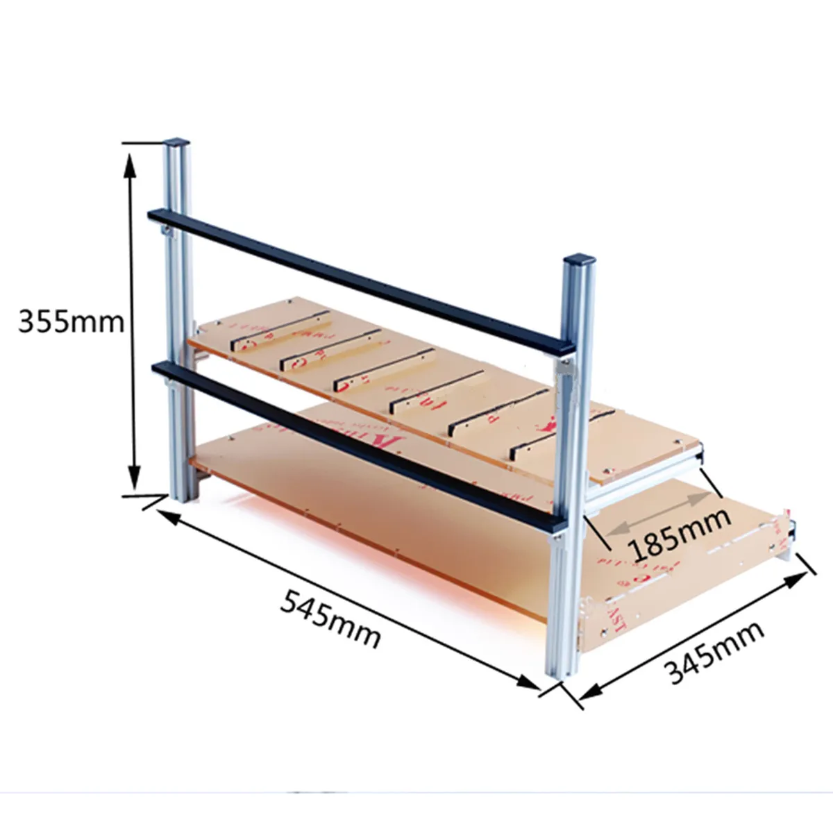 Aluminum Open Air Miner Frame Mining Rig Case Set For 6 GPU ETH BTC Ethereum FFC For PCI-E Extender Cable Aluminum Open Air Miner Frame Mining Rig Case Set For 6 GPU ETH BTC Ethereum FFC For PCI-E Extender Cable