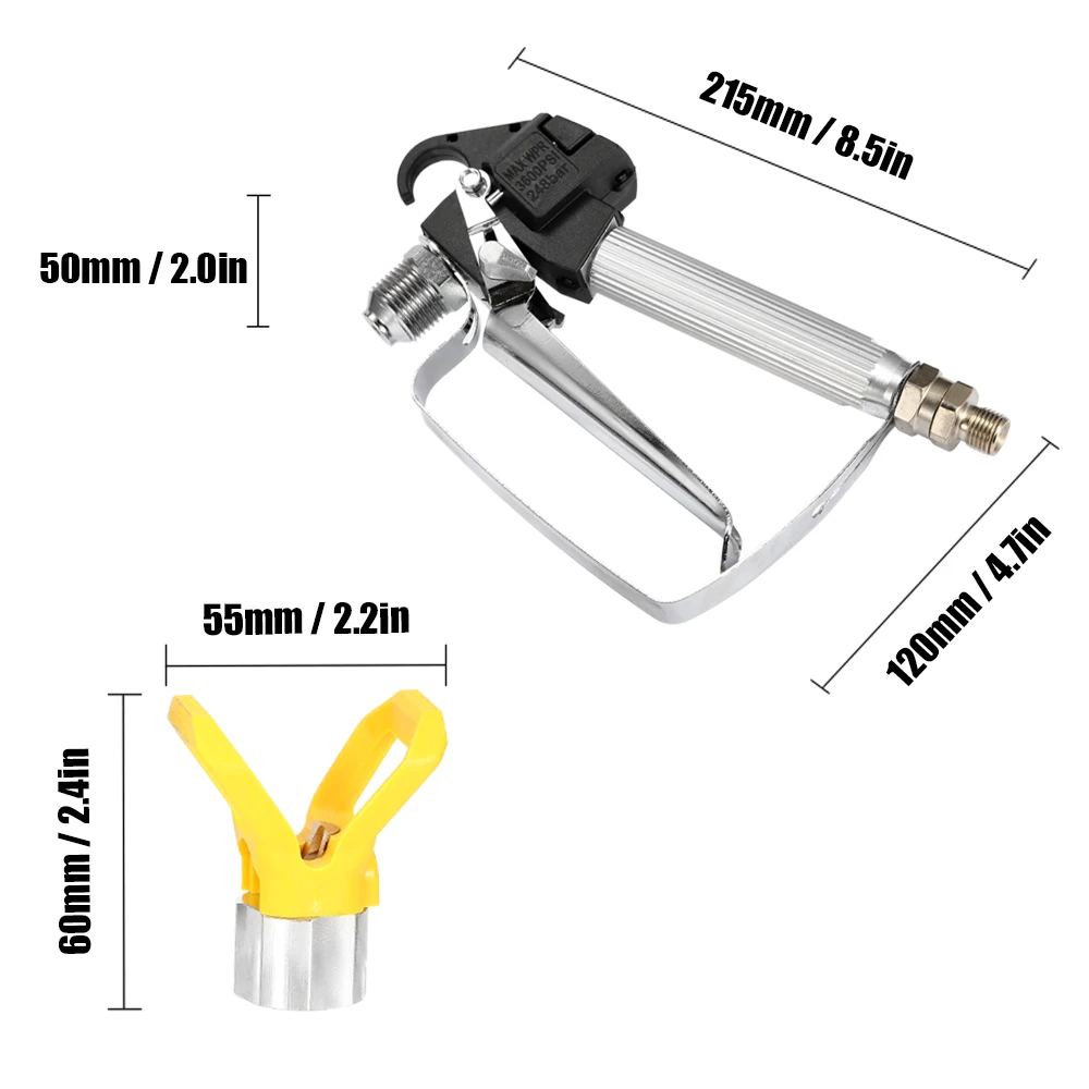 3600PSI безвоздушная высокого давления для краски спрей инструмент с насадкой предохранитель для вагнера насос опрыскиватель и безвоздушного распыления машина