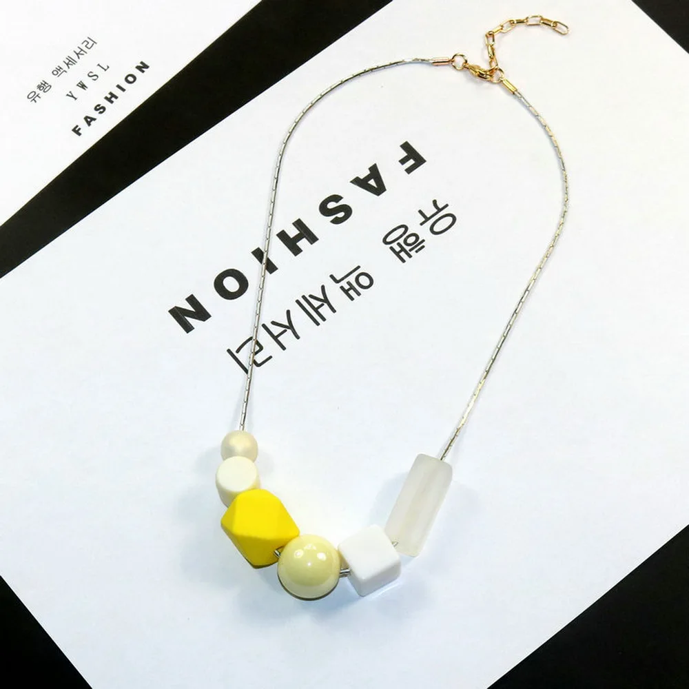 

2019 Fashion Geometric Round Beads Cheap Pendants Necklaces Copper Metal Long Chain Necklace For Women Jewelry Vintage Ornament