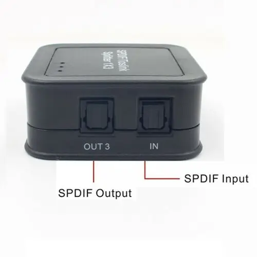 Новый цифровой оптический аудио сплиттер SPDIF/Toslink 1 В до 3 из мощного усилителя| |