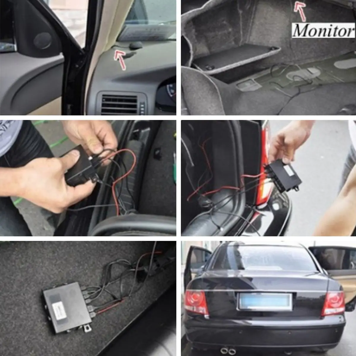 Sensor de visión frontal trasera a prueba de intemperie 8 sensor LED sistema de aparcamiento de coche reverso radares Monitor Detector Kit Sensor de visión frontal trasera a prueba de intemperie 8 sensor LED sistema de aparcamiento de coche reverso radares Monitor Detector Kit