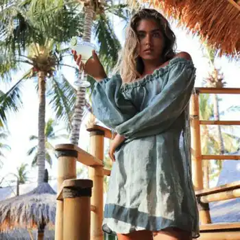 

UK Womens Bathing Suit Loose Crochet Bikini Cover Up Summer Hot Female Solid Monokini Swimwear Summer Beach Dress