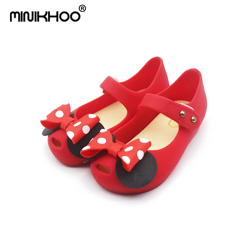 

Dropshipping Mini Melissa 2019 New Jelly Sandals Point Mickey Bow Sandals Girl Mini Melissa Princess Sandals Comfortable Shoes