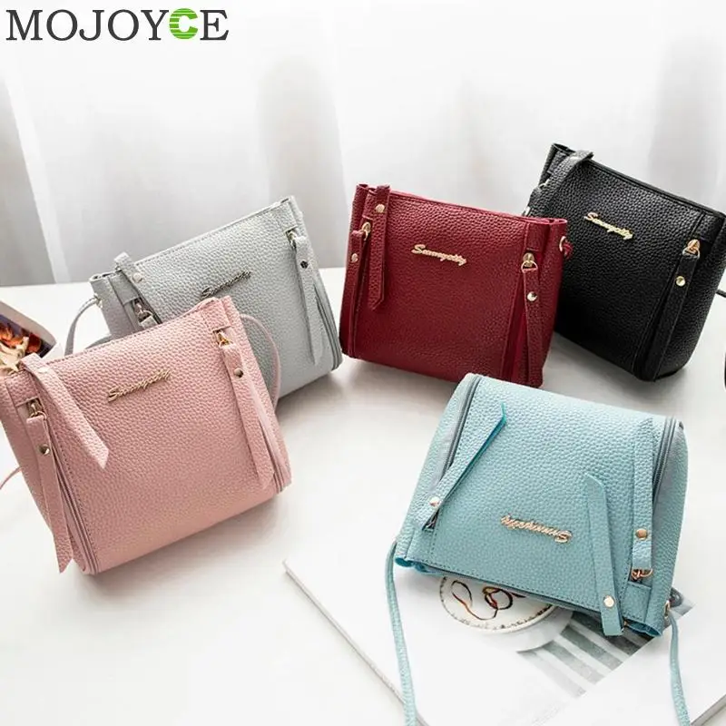 الأزياء عارضة الهاتف عملة حقيبة كتف صغيرة المرأة بو الجلود حقيبة ساع الصلبة مخلب سستة Crossbody البسيطة حقيبة 2019