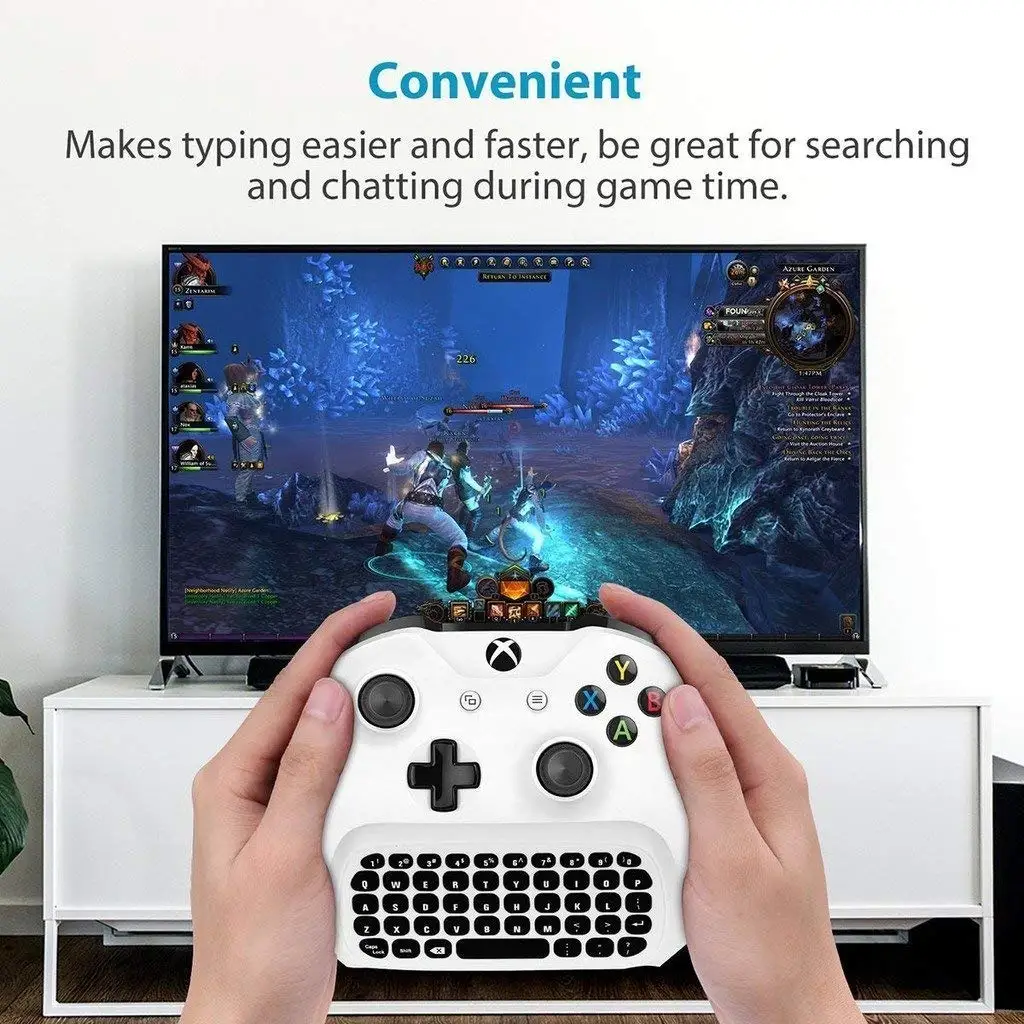 Для Xbox One S Chatpad мини игровая клавиатура беспроводной чат клавиатура для сообщений с аудио/разъем для гарнитуры для Xbox One Elite& Slim Gam