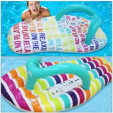 Пляжные шлепанцы в форме надувной для бассейна плавательный матрац кровать плавательный круг водная игрушка для детей взрослых морские Вечерние
