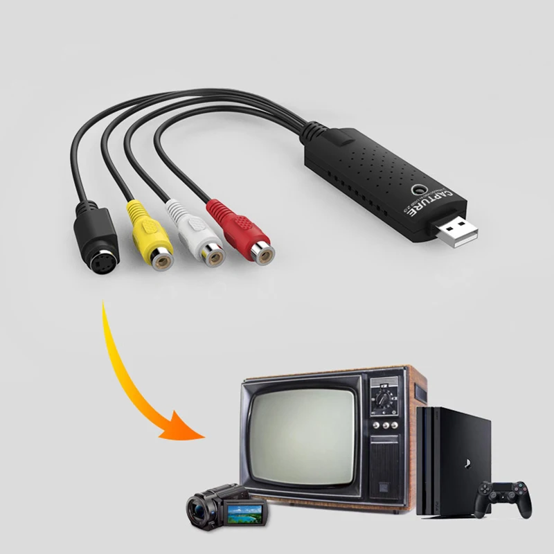 Карта видеозахвата Usb 2 0 встроенный чип преобразования поддержка видео формата