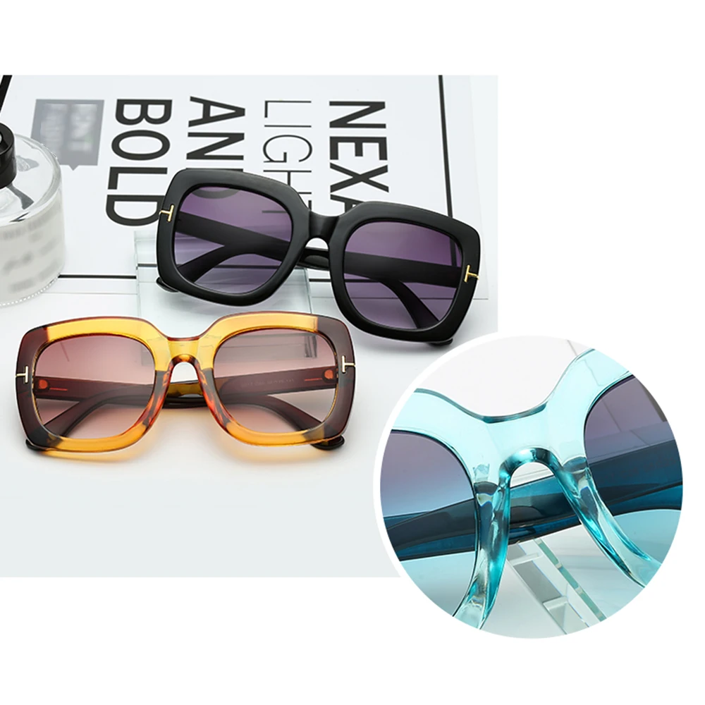 Модные женские солнцезащитные очки с квадратной оправой для езды на велосипеде, защита от уф400 лучей, двойные цвета, женские солнцезащитные очки