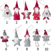 

Christmas Cloth Doll Pendant Mini Wooden Christmas Tree Cute Doll Ornament Christmas Ornament Wooden Christmas Home Decor