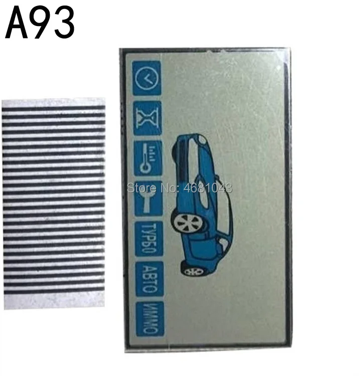 

100 pcs/lot A93 Lcd Display Screen Flexible Cable for Starline A93 LCD Remote Control Key Fob A93 lcd display + Zebra Stripes