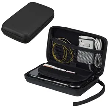 Saco de viagem de eva para nintendo 3ds xl, novo cartão 2ds xl 3ds xl, com capa dura, portátil suporte
