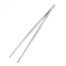 Нержавеющая сталь серебро высокой твердости длинные щипцы прямой практичный инструмент 30 см Высокое качество