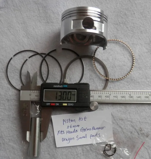 PISTON KIT 56MM  HONDA GX100 RAMMER 5