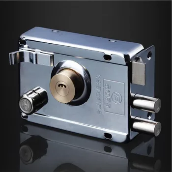 

Exterior Iron Door Locks Security Anti-theft Lock Multiple Insurance Lock Wood Gate Lock For Furniture Hardware