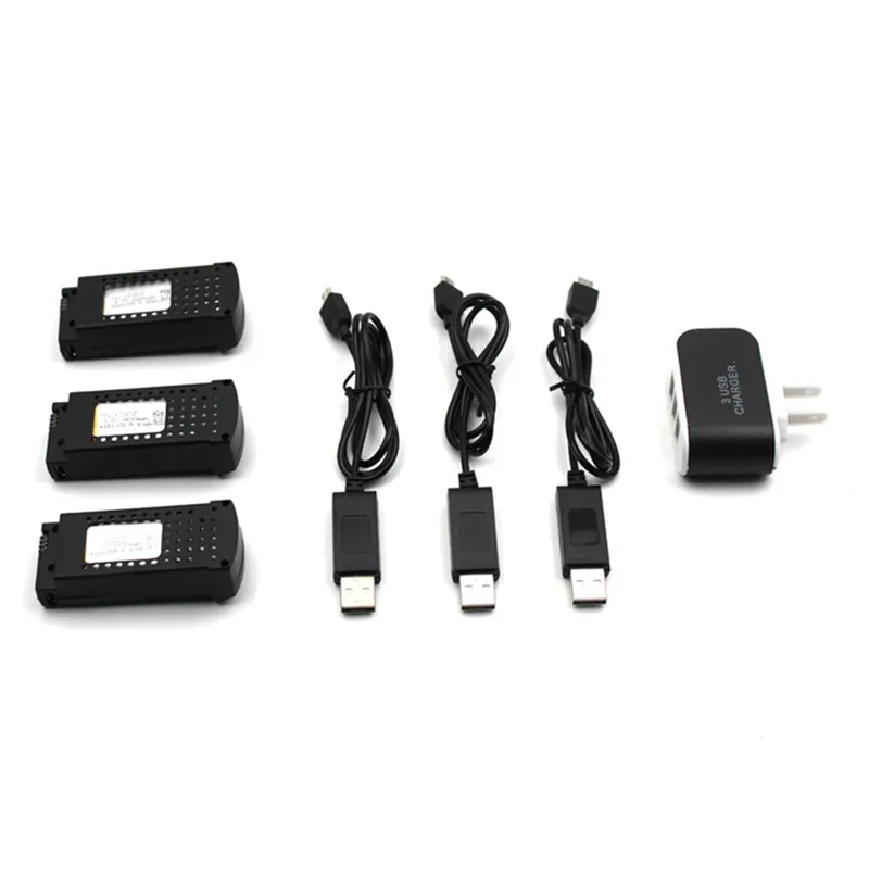 

SG106 RC Quadcopter Spare Part EU Plug Charger 3.7V 1600mah Lipo Battery USB Charging Cable Set