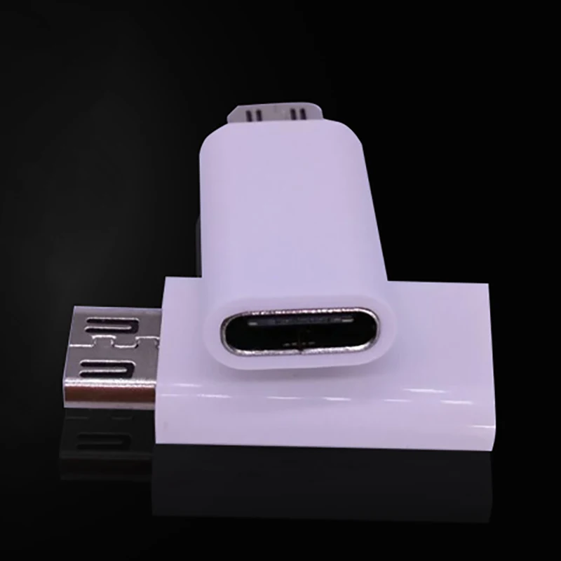 Белый черный Тип C к Micro USB Android кабель адаптер зарядное устройство конвертер для
