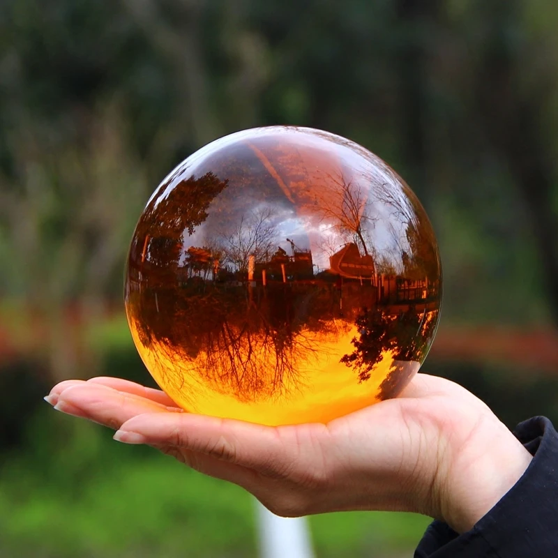 

Amber Crystal ball Fengshui Ball Recruit money Town house Na Fu A living room Study work office computer table furnishings