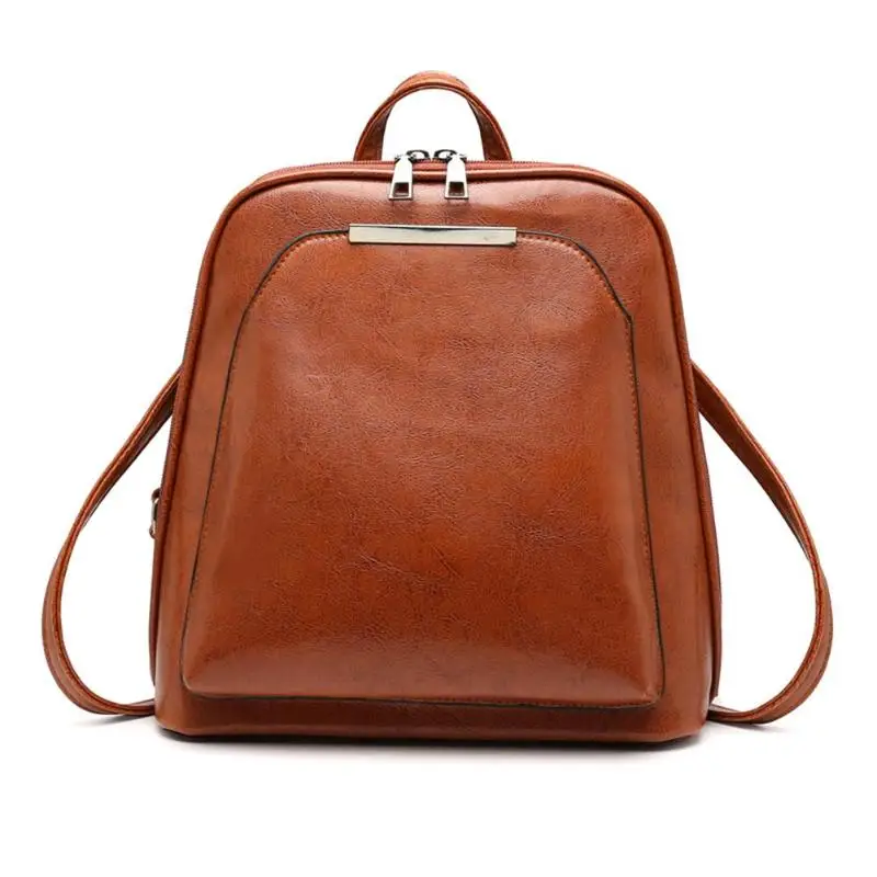 Us 10 97 33 Off Elegant Vintage Oil Wax Leather Backpack For Women Small Travel Casual Shoulder School Bags Luxury Laptop Bag In Backpacks Us 10 97 33 Off Elegant Vintage Oil Wax Leather Backpack For Women Small Travel Casual Shoulder School Bags Luxury Laptop Bag In Backpacks