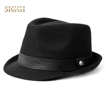 FANCET 1920s мужская фетровая шляпа, шляпы, Твердые Мягкие модные шерстяные шляпы Хомбург гангстар Дерби, шапки унисекс, фетровые шляпы, 68203