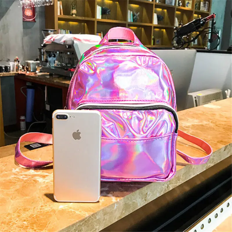 

2018 New Style Fashion PU Leather Backpack Travel Solid Rucksack Shoulder School Women Girls Zipper Bags