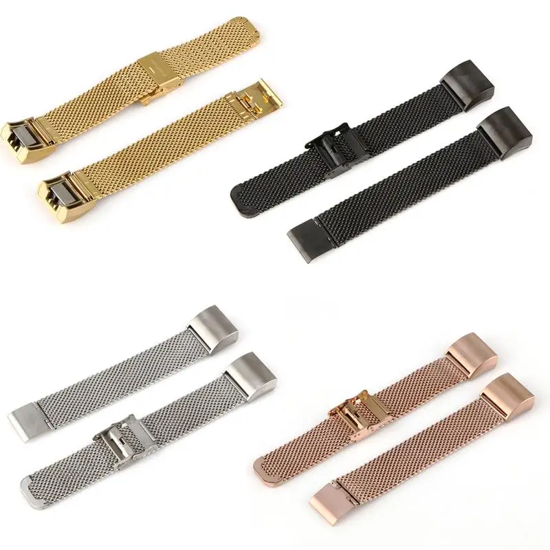 

Smart Band Strap Bracelet For Fitbit Charge2 Soft Comfortable Gold Silver Black Rose Gold