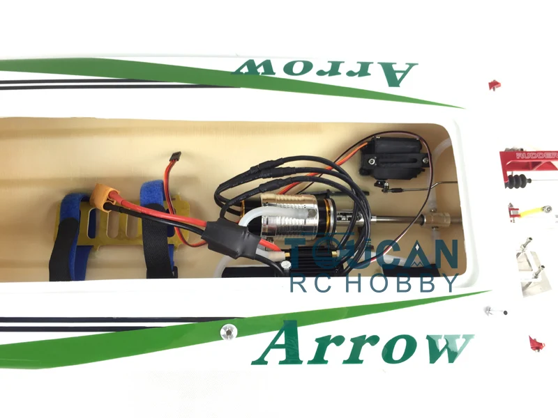 E36 RTR Sword Fiber Glass Racing Speed RC Boat W/1750kv Brushless Motor/120A ESC/Servo/Remote Control Boat Green THZH0039 4