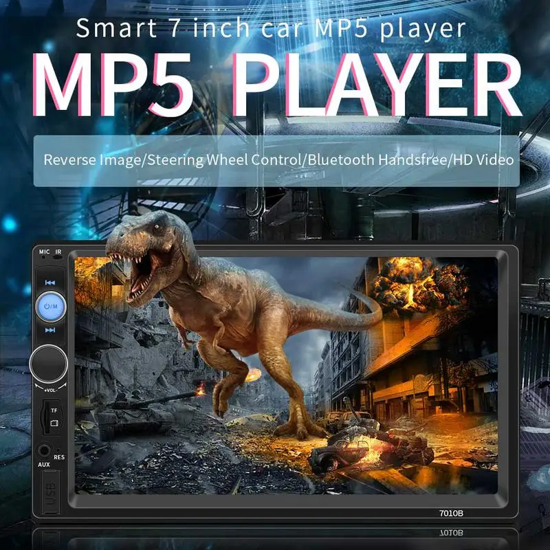 

2019 New Bluetooth Car Stereo Radio 2 DIN 7 Inch HD MP5 FM Player Touch Screen Connecting Camera Supporting IOS Android System