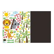 Small Animal Chalk Board Blackboard Stickers Kids Room Kindergarten Removable Vinyl Draw Decor Mural Decals Art Chalkboard Wall