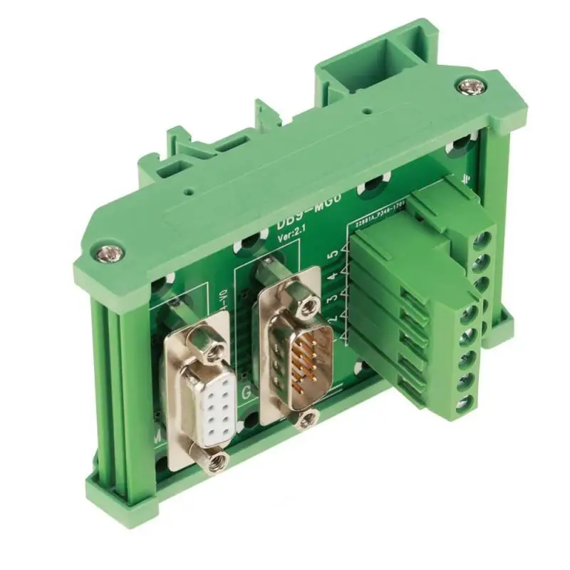 DB9-MG6 DIN рейку интерфейс модуль мужской/женский разъем доска