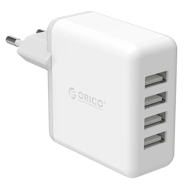 

Orico Dcm-4U 4 Port Usb Charger 5V 2.4A Desktop Smart Charger Adapter For Moblie Phone Tablet Notebook(Eu Plug)