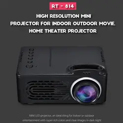 Светодио дный мини-проектор 320x240 Портативный проектор 1080 P для фото музыка кино дома Театр Proyector RD-814