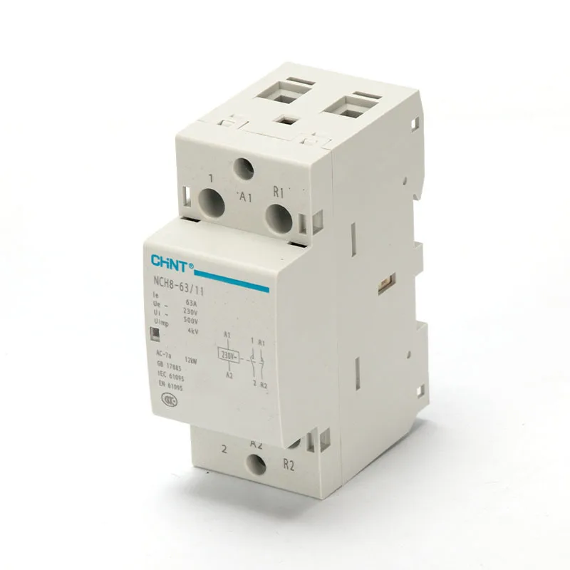 CHINT AC контактор для дома NCH8 63/11 220 В рельсовый Тип 1NO 1NC 2P 63A Универсальный