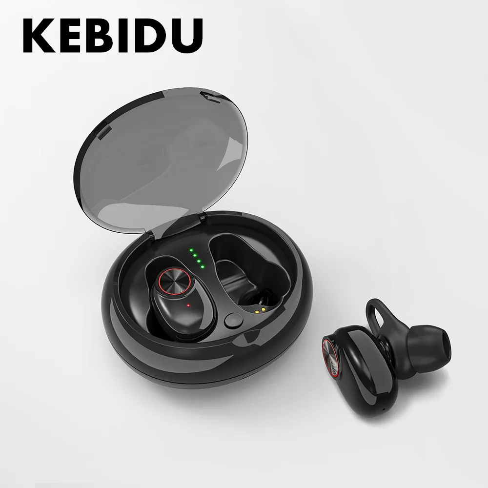 KEBIDU TWS Беспроводные Bluetooth 5 0 IPX7 водонепроницаемые наушники-вкладыши спортивные