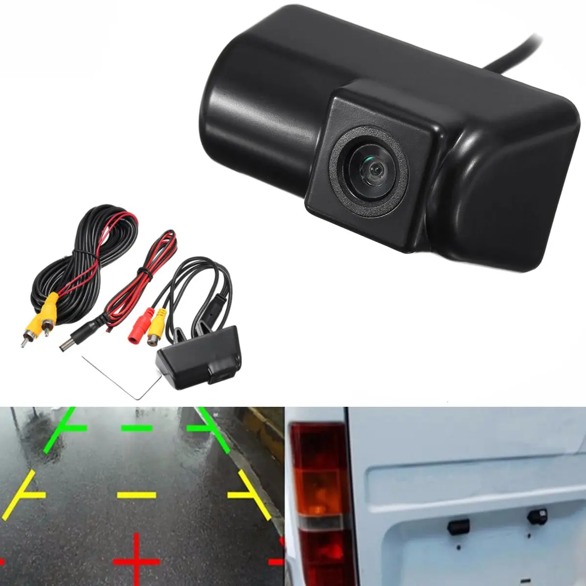 

CCD Car Reversing Rear View License Plate Camera Auto Parking System Back Up Camera 170 Degree for Ford Transit Connect