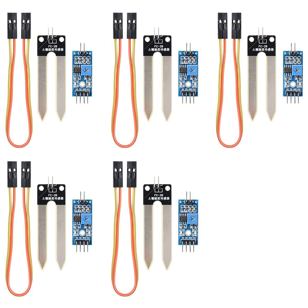 

5pcs Soil Moisture Hygrometer Module for Moisture Arduino Wire Water Sensor Detection TE215