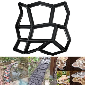 

Hot Sale Plastic 35X35X3.6 CM Paving Mould Concrete Stepping Driveway Stone Path Mold Patio Maker Tools For DIY Garden Pavement
