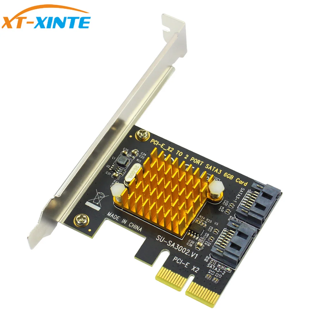 Адаптер расширения PCI E Express для SATA3.0 SATA 3 III 6 Гбит/с 2 порта контроллера с