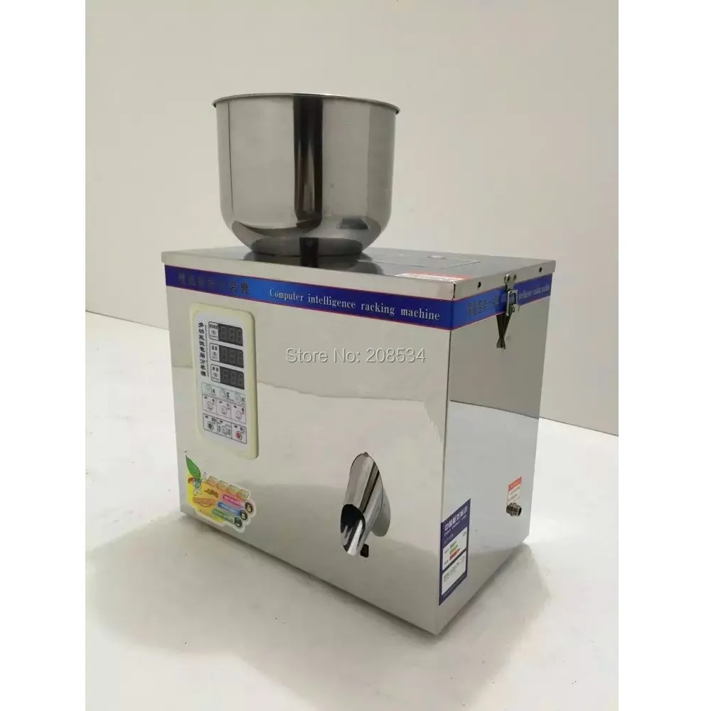 Semi automatic Tea weighing machine powder dipenser weighing filling packing machine Powder bottle filling machine 1-25g