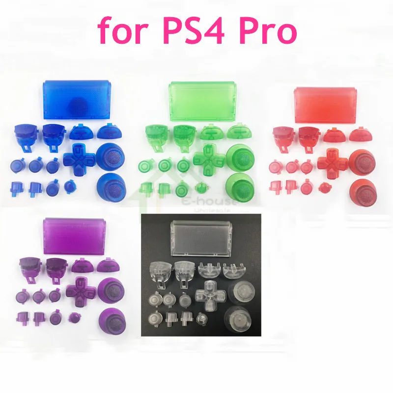 Комплект кнопок для контроллера PS4 4 0 JDS 040 комплект прозрачных L1 R1 L2 R2 колпачок Pro |