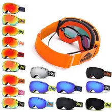 Лыжные очки Новые противотуманные большие Лыжные маски очки для катания на лыжах мужские и женские зимние сноубордические очки