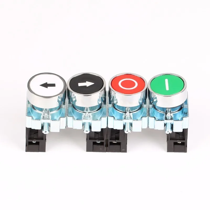 

XB2 Power switch button switch self-reset white with arrow red circle hole 22mm
