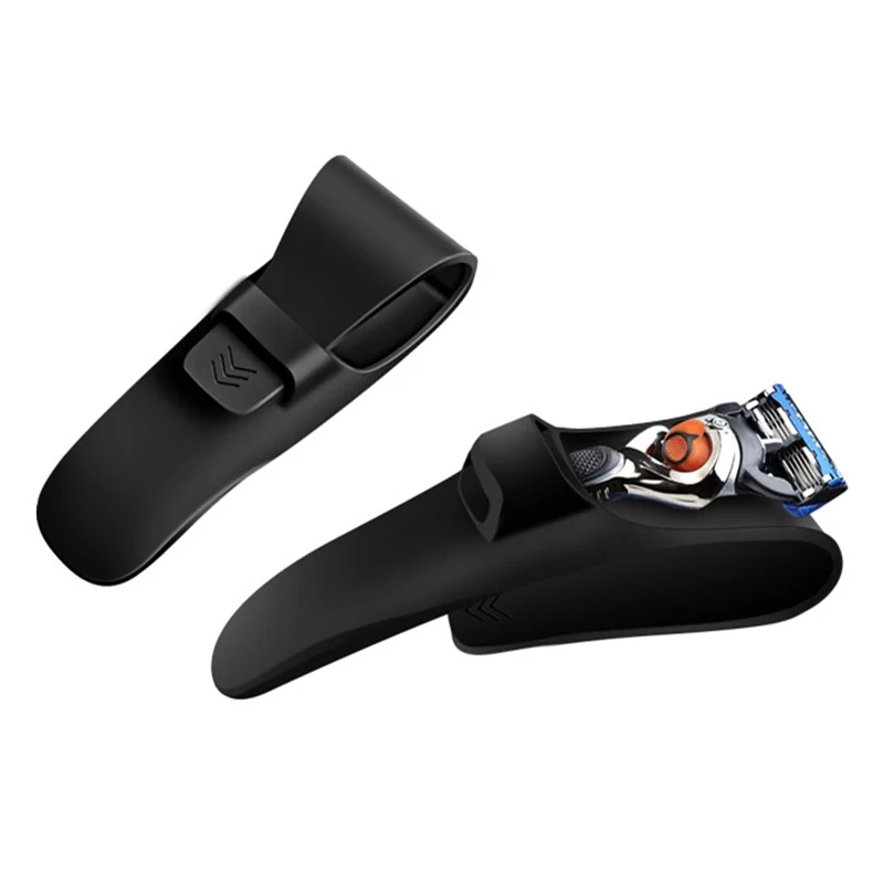 

Men'S Portable Travel Case Box For Shaving Machine Holder Storage Manual Razor Handle Protective Silicone Gel Cover (No Shaver