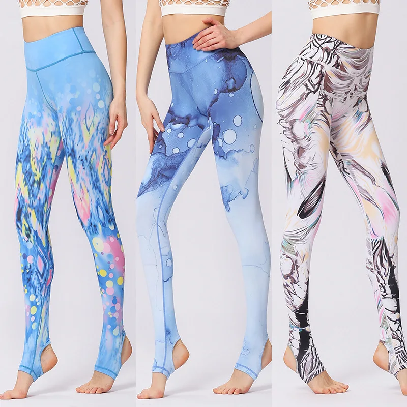 

Women Yoga Pants Slim Fitness Leggings Running Sport Female Printed Gym Bottoms Sportswear Print 3D Tights Push Up Colorful New